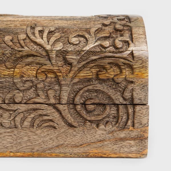 Smyckeskrin | FLOAR | räfflad trä | 19x11x11 cm | 727696