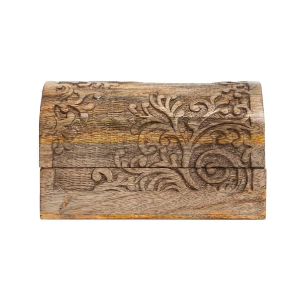 Smyckeskrin | FLOAR | räfflad trä | 19x11x11 cm | 727696