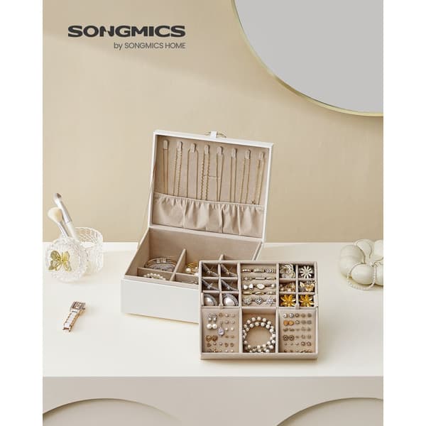 Korurasia, SONGMICS, 20,5 x 24 x 11 cm, Valkoinen.