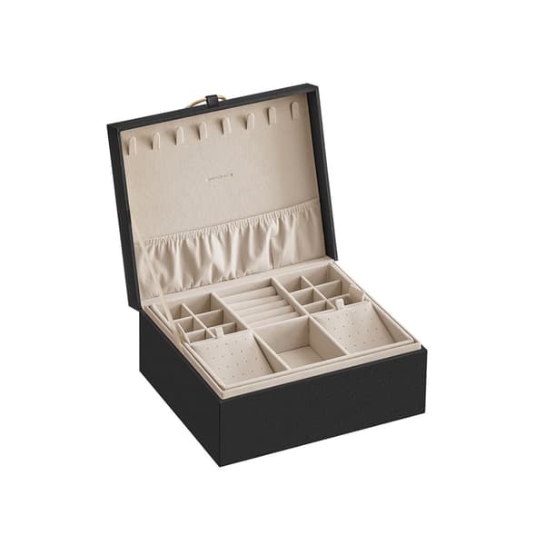 Smyckeskrin, SONGMICS, 20,5 x 24 x 11 cm, Svart.