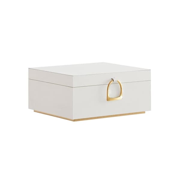 Smyckeslåda, SONGMICS, 20.5x24x11 cm, Vit