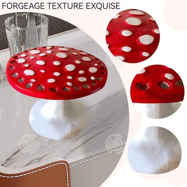 INN Mini Mushroom Örhänge Display Stand Resin Örhänge Display Stand Heminredning Örhängehållare