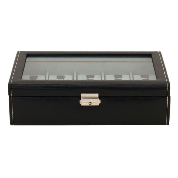 Box för 10 klockor - Friedrich 23 - James - Svart - Glaserad - Vanlig - Klassisk - Blandad