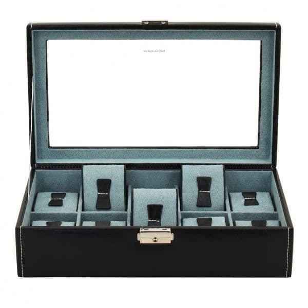 Box för 10 klockor - Friedrich 23 - James - Svart - Glaserad - Vanlig - Klassisk - Blandad