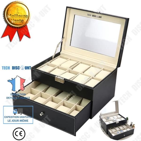 TD® Personal Collection Watch Storage Box - Lyxig Elegant högkvalitativt material Modern och användbar förvaring