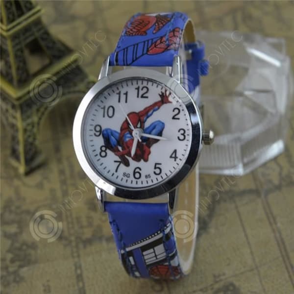 INN® Spiderman bältesklocka tecknad barnklocka pojke grundskola kvartsklocka barn pojkeklocka-spiderman-ble