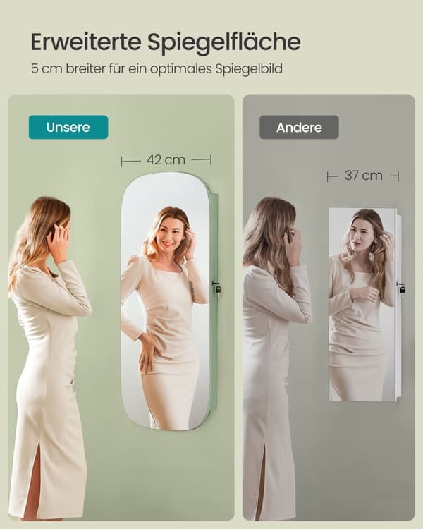 Smyckesorganisatör med LED-belysningskompakt & elegant
