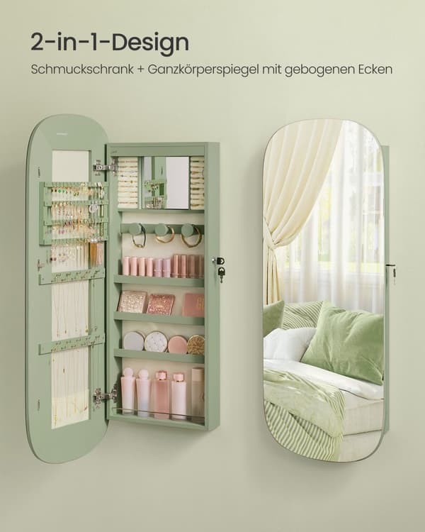 Smyckesorganisatör med LED-belysningskompakt & elegant