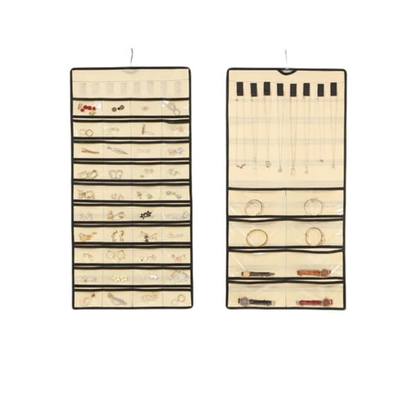INF Smykketaske med 48 rum Beige