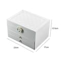 Miniatyrbillede 2 af 2: Smykkeskrin, Multi-lags Organizer, Elegant Præsentation,HVID