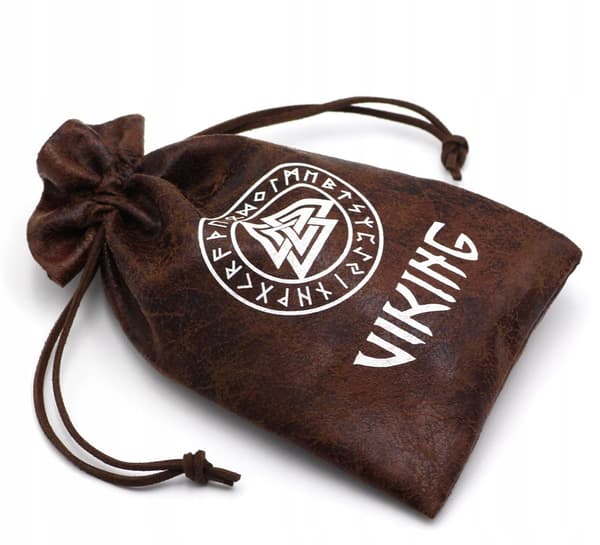 Presentpåse för smycken VIKINGVÄSKA VIKINGS EKO-LÄDER 10x15cm