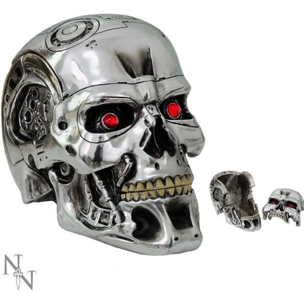 Smyckes- eller prydnadsskrin - Terminator - T-800 - Harts - 18 cm