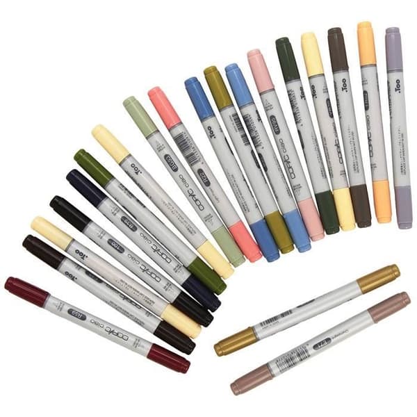 Holtz Copic Collection Ciao Set med 20 markörer för manga-ritningar - 22075714