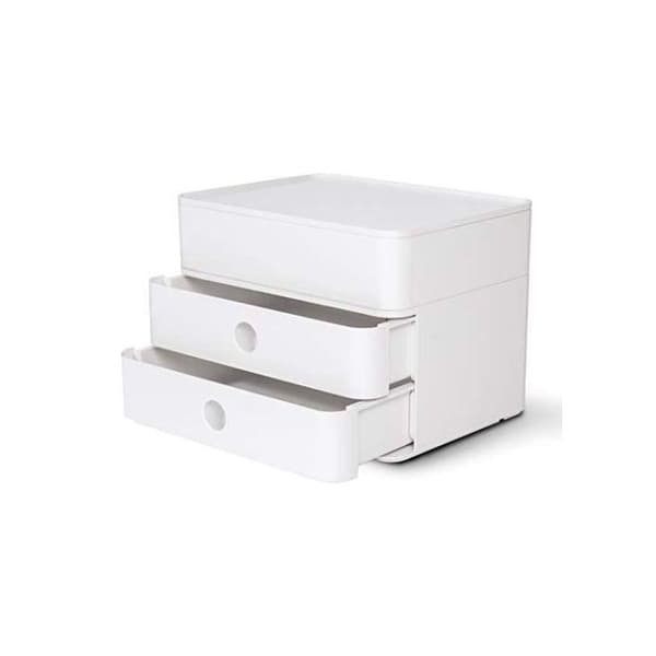 HAN 1100-12, SMART-BOX PLUS ALLISON Design lådlåda med 2 lådor och redskapslåda snövit