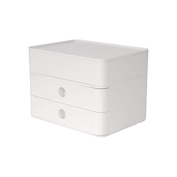 HAN 1100-12, SMART-BOX PLUS ALLISON Design lådlåda med 2 lådor och redskapslåda snövit
