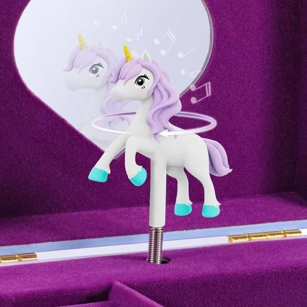 Musikalisk Smyckesbox - CRAZE UNICORN - Unicornfigur - Flerfärgad - För Flicka - Med Spegel