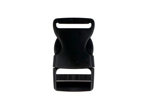 Innspiro - A35110404 - VELOX Broche dubbel plast svart 38 mm. 2 st.
