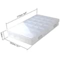 Miniatyrbild 2 av 3: iGadgitz Home U7112 Plastförvaringslåda (28 krukor) Diamantmålning Smyckeskrin, Broderi -Transparent -1 låda