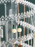 Miniatyrbillede 4 af 7: OBOSOE øredobbe arrangør,4 lag øredobbeholder,360 graders akryl øredobbeholder arrangør,Smykkeskærm til øredobber armbånd halskæder,,