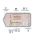 Miniatyrbild 5 av 6: Moorle Resevänligt smyckesskrin – Förvaring för örhängen, ringar, halsband, kompakt och lätt, ta med i väskan