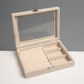 Miniatyrbillede 4 af 11: UNIQ Velvet Touch Smykkeskrin med Glaslåg - Beige