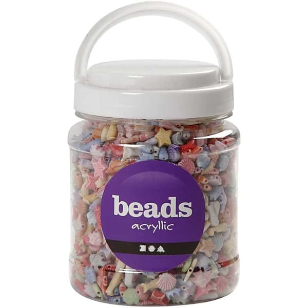 Pastellmix Pärlor Sealife - 500 gram