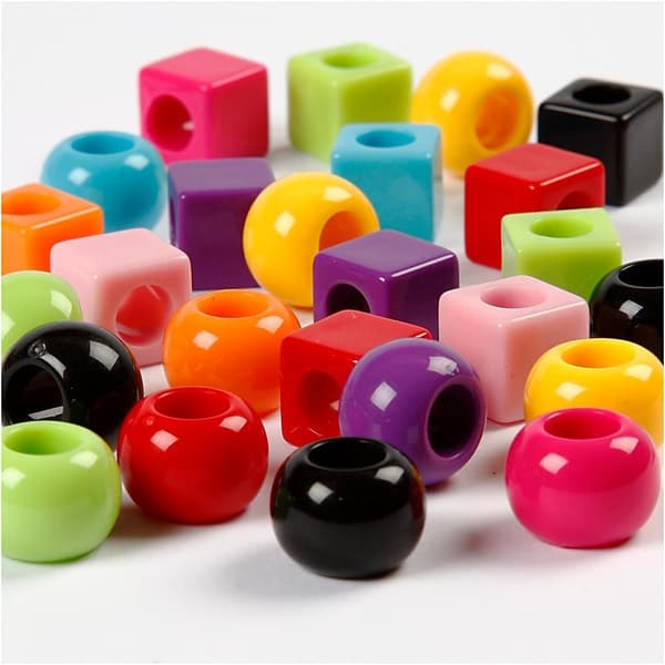 Multimix Pärlor - stl. 11 mm - Mixade färger - 1000 g