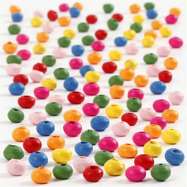 Träpärlor - 4 mm - 300 g