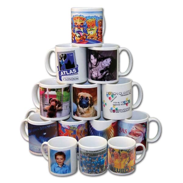 36 White Polymer Coated Mugs With Boxes | MonsterShop