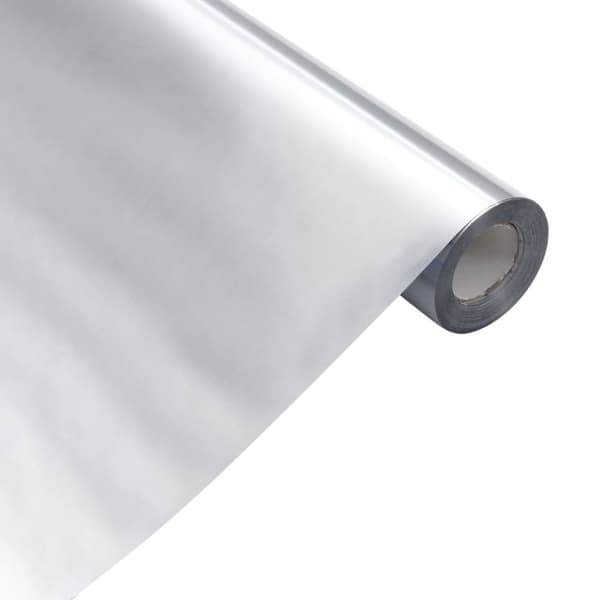 vidaXL selvklæbende folie til møbler 90x500 cm PVC sølvfarvet