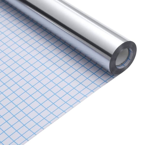 vidaXL selvklæbende folie til møbler 90x500 cm PVC sølvfarvet