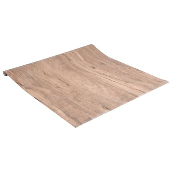 vidaXL selvklæbende folie til møbler 90x500 cm PVC trælook