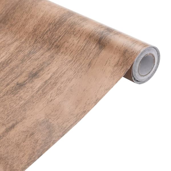 vidaXL selvklæbende folie til møbler 90x500 cm PVC trælook