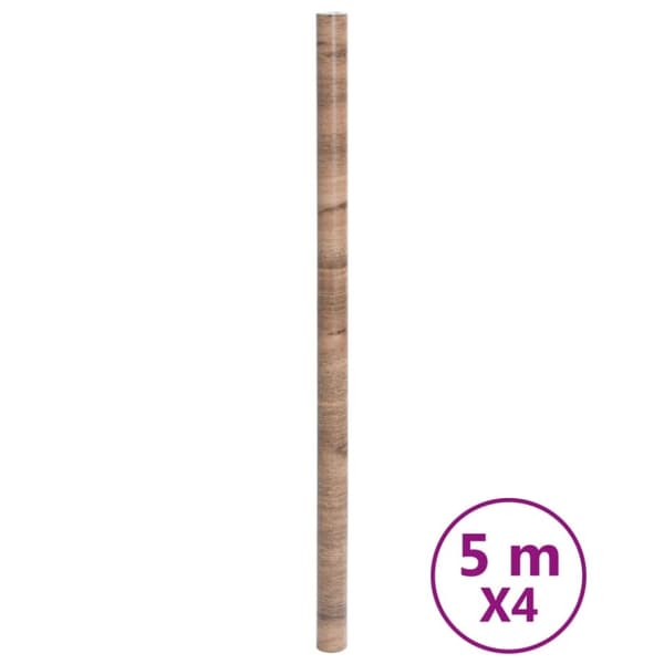 vidaXL Møbelklistremerker selvklebende treutseende 90x500 cm PVC