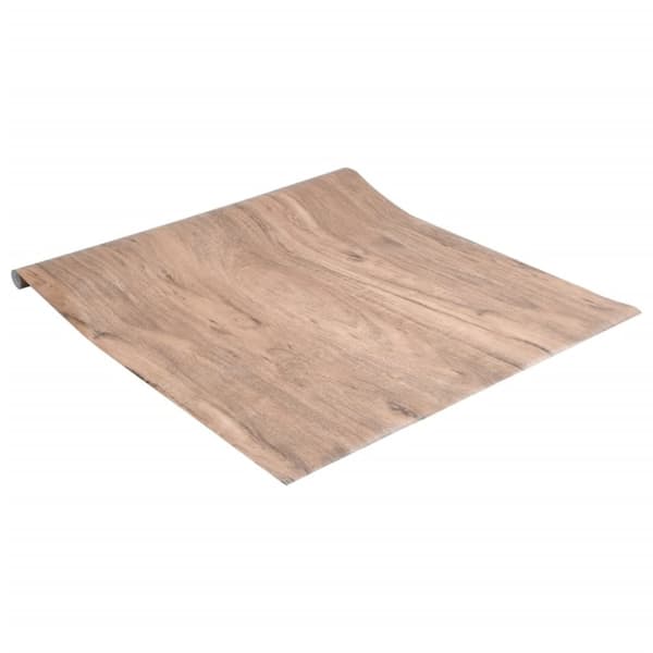 vidaXL Møbelklistremerker selvklebende treutseende 90x500 cm PVC
