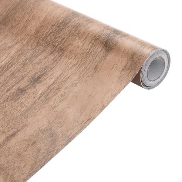 vidaXL Møbelklistremerker selvklebende treutseende 90x500 cm PVC