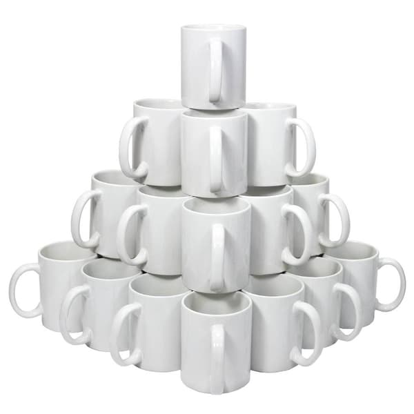 White 11oz Mugs with Boxes + Sublimation Sheets