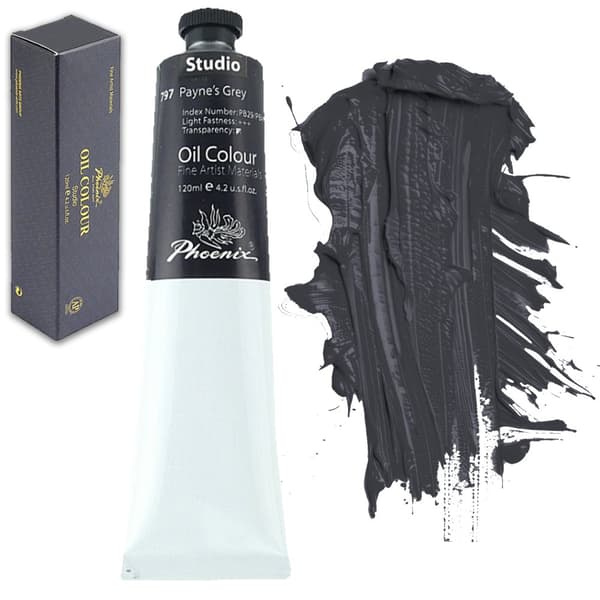 Phoenix STUDIO Art Oliemaling 120ml Tube Grey 797 Payne's Grey