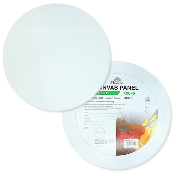 CIRCLE maalauspaneeli 20cm ympyrä puuvillakangas 260g Phoenix