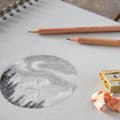 Miniatyrbillede 3 af 4: Sæt med 6 Bruynzeel Creation kunstneriske lette grafitblyanter HB-8B