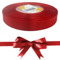 Pikkukuva 1 / 6: Satiininauha 1,2cm x 35v punainen koristeellinen koristenauha 32m