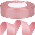 Miniatyrbild 1 av 6: Grosgrain band 2,5 cm x 25 år ljust smutsig rosa dekorationsband 23m