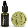 Pikkukuva 1 / 6: Väriaine polymeerilaastille 10ml CREONIT konsentraattipigmentti OLIVE 025
