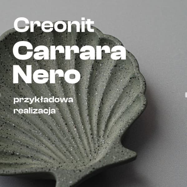 Polymergips VIT tvåkomponent AB set CREONIT CARRARA NERO 1,3KG
