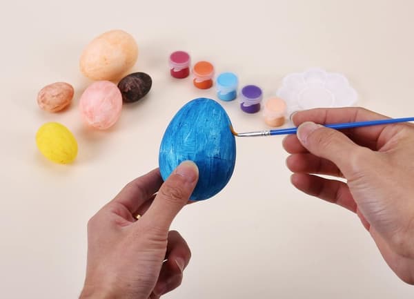 Frigolit ÄGG vit 7,5cm dekoration Påskprydnad 1 st.