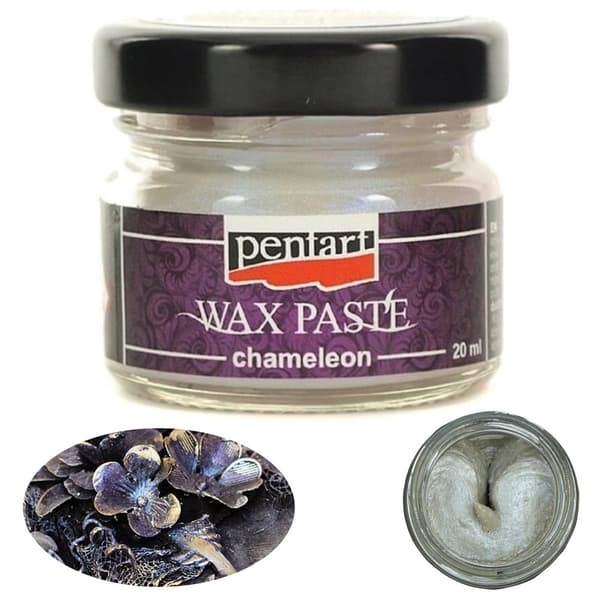 Vokspasta CHAMELEON Pentart BLÅ blankt dækkende dekorativt 20ml