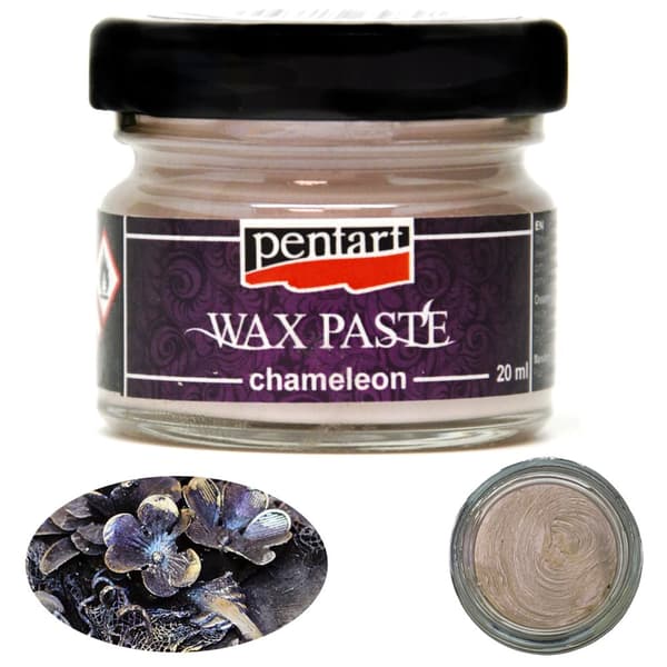 Pentart CHAMELEON PURPLE vokspasta, blank, dækkende, dekorativ, 20ml
