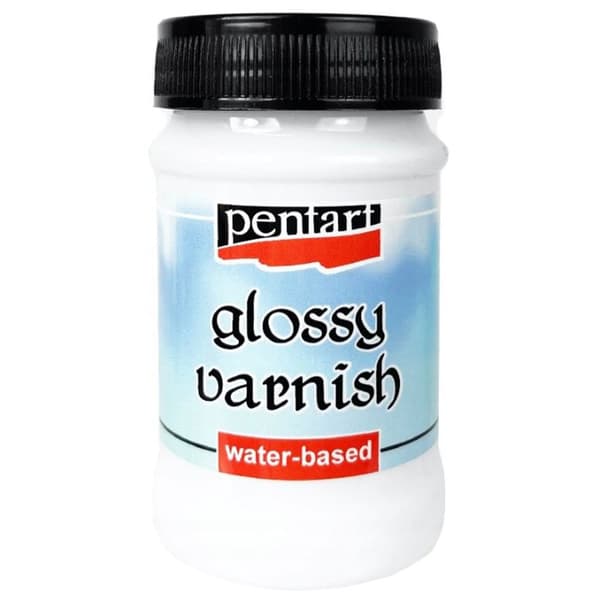 Vattenlack GLANS Glas Decoupagelack Vattentät Pentart 100ml