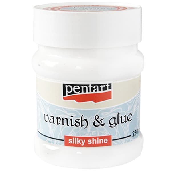 Vattenbaserat lim med lack 2in1 decoupage SATIN lack servetter Pentart 230ml