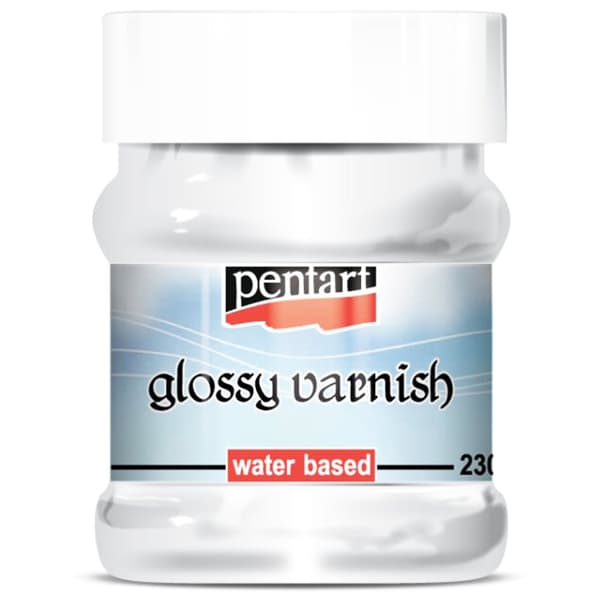 Vandlak GLANS Glas Decoupagelak Vandtæt Pentart 230ml